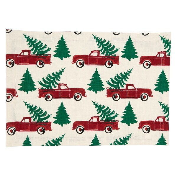 Christmas Truck Design Placemats (Set of 4)