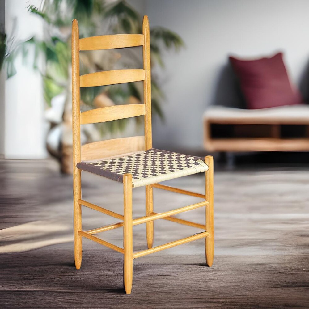 Kitchen Chairs Ladderback Navy Beechwood 42.5\