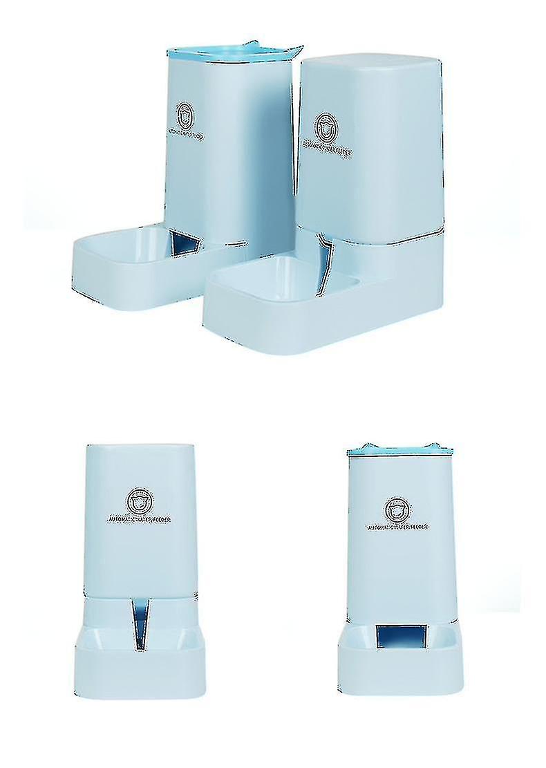 Automatic Pet Feeder And Water Feeder Supplies Automatic Feeder Cat Dry Food Dog Water Bowl Feeder Set Automatic Pet Feeder Water Dispenser #