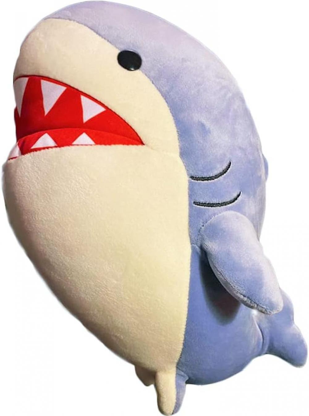 11''commander Shark Plush Toy Cute Shark Soft Plush Doll Plush Figure Cartoon Stuffed Plush Toy Stuffed Pillow