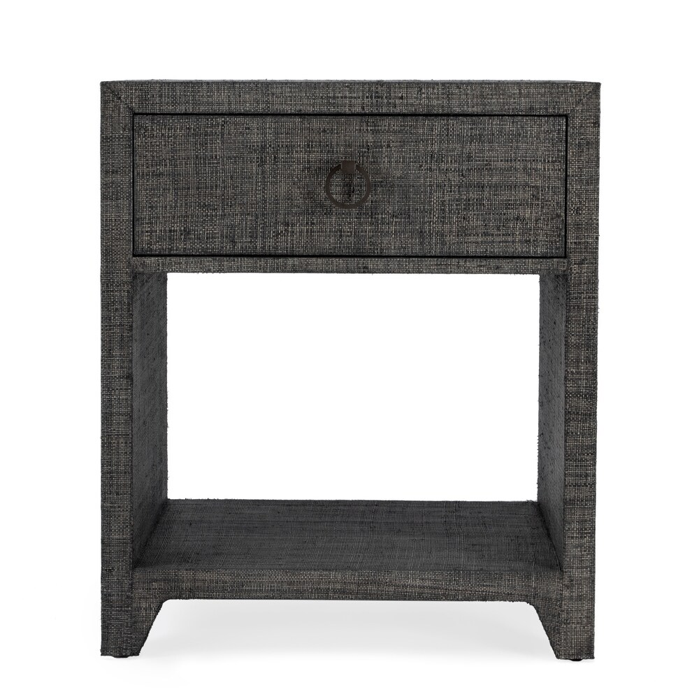 Bar Harbor Raffia 1 Drawer Nightstand