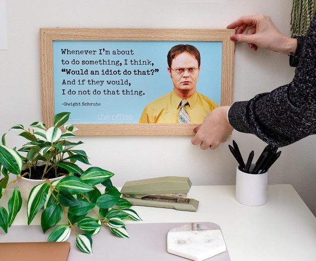 Silver Buffalo The Office Dwight Schrute Quote Wood Sign Wall Art 10 X 18 Inches