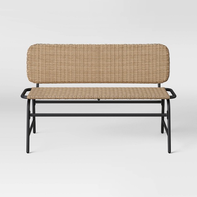 Popperton Arched Wicker Bench Designed With Studio Mcgee