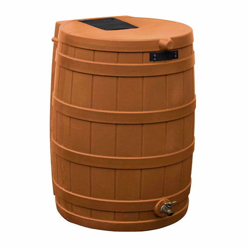 Good Ideas Rain Wizard 50 Gal. Rain Barrel， Terra Cotta