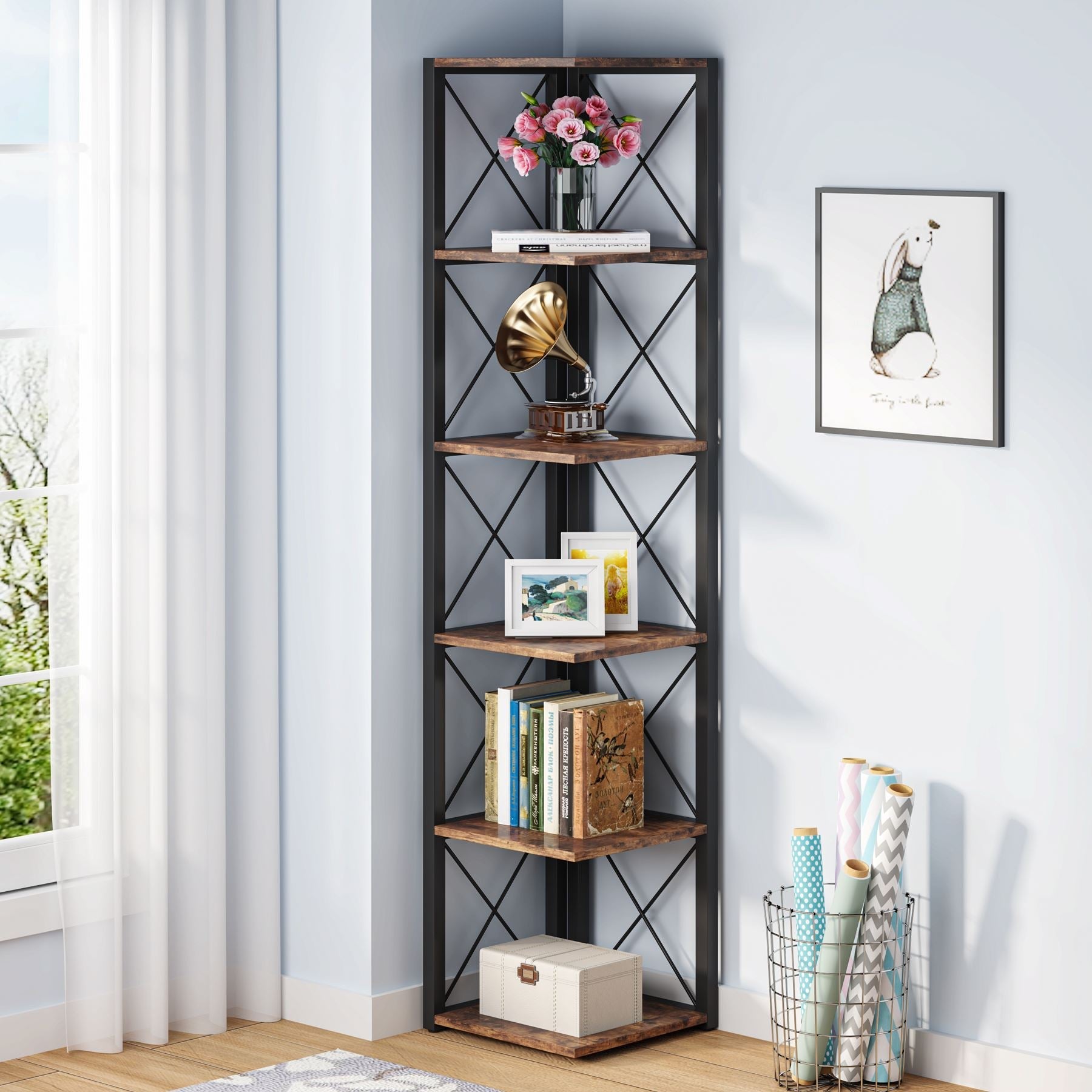 6-Tier Corner Shelf, 70.86