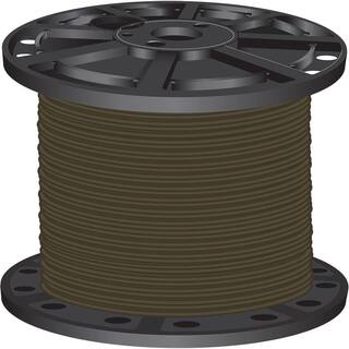 Southwire 1000 ft. 6 Brown Stranded CU SIMpull THHN Wire 26069505