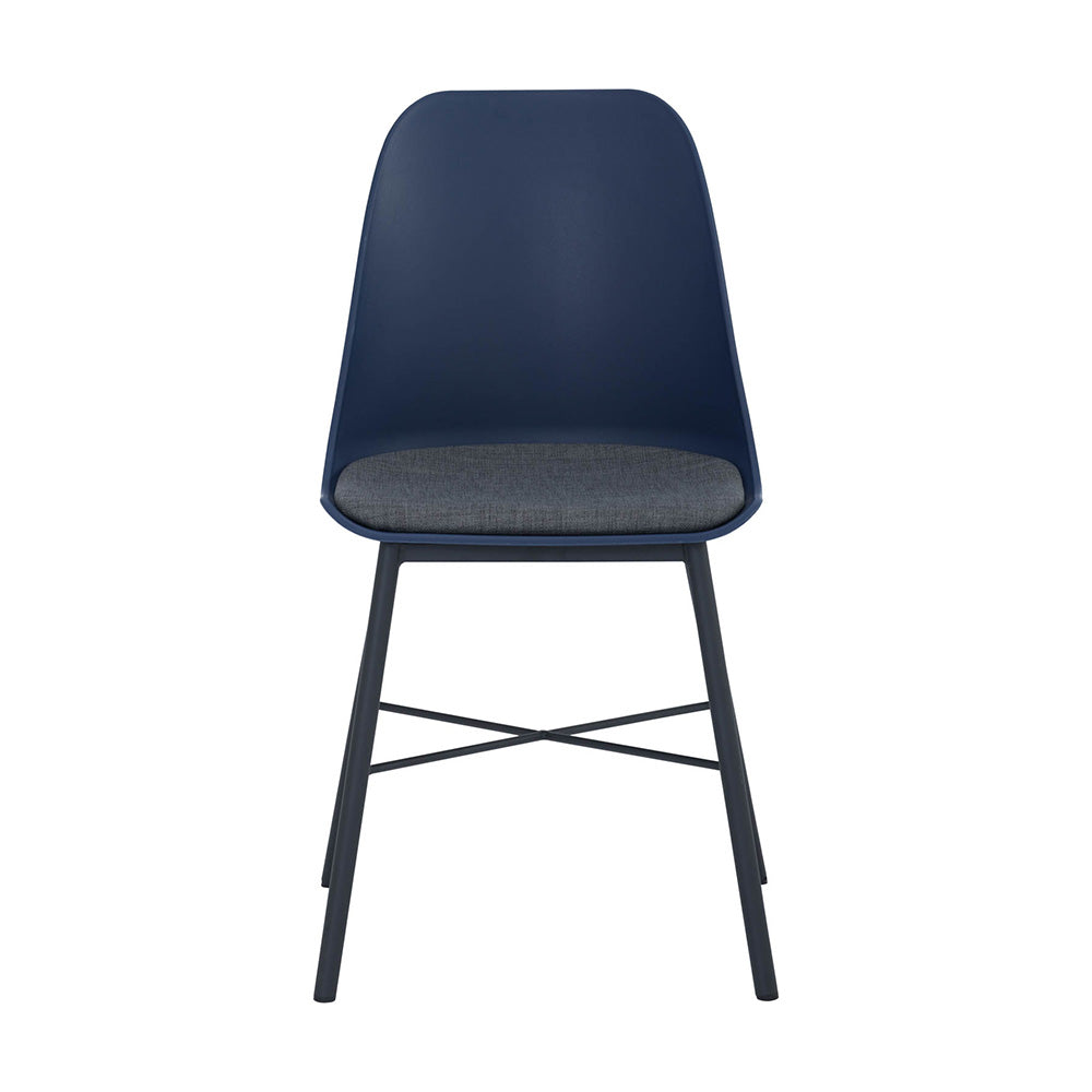 LAXMI Dining Chair - Midnight Blue & Black