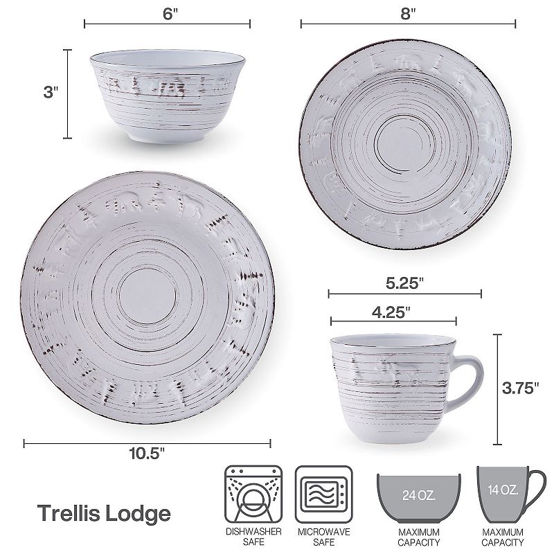 Pfaltzgraff Trellis Lodge 16-pc. Dinnerware Set