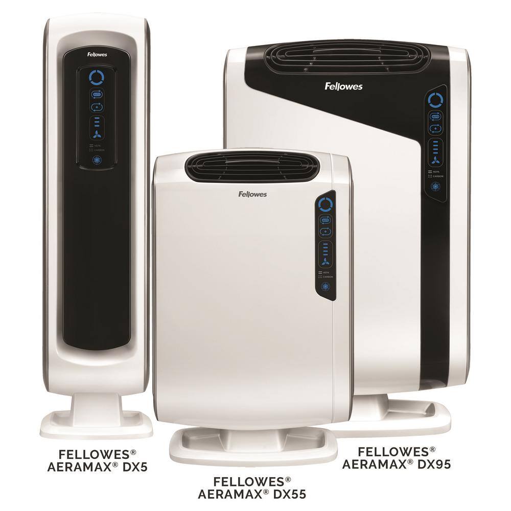 Fellowes AeraMax DX95 True HEPA Large Room Air Purifier 600 sq.ft. for Allergies Asthma and Odor 9320801