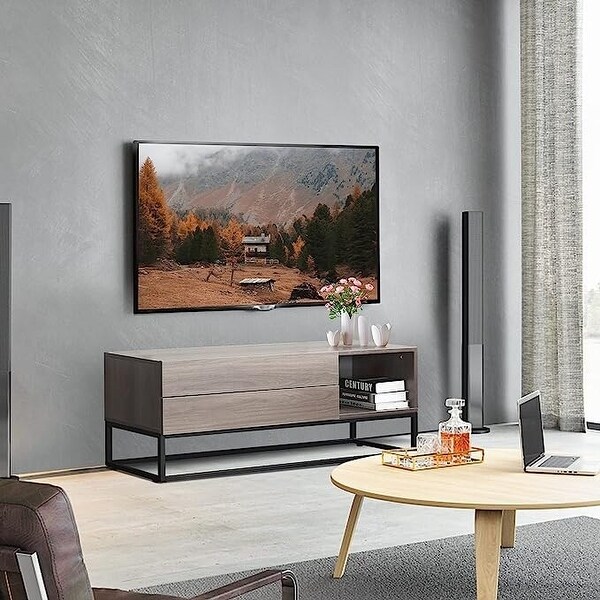 EBello Modern TV Stand Media Cnsole for TV up to 50 inch for Living Room Bedroom