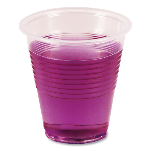 Boardwalk Translucent Plastic Cold Cups， 3 oz， Polypropylene， 125 Cups/Sleeve， 20 Sleeves/Carton (TRANSCUP3CT)