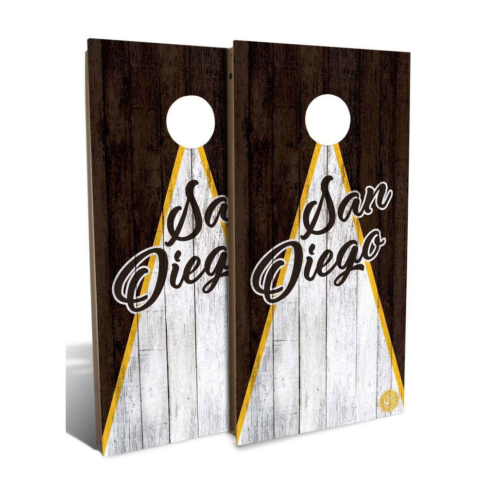 IPG Global Marketing San Diego Triangle Cornhole Board Set (Includes 8-Bags) TRB1014