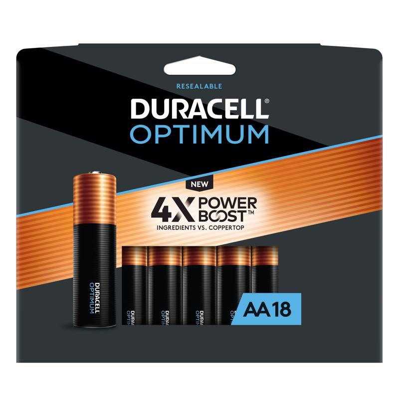 BATTERY ALKALINE AA 18PK