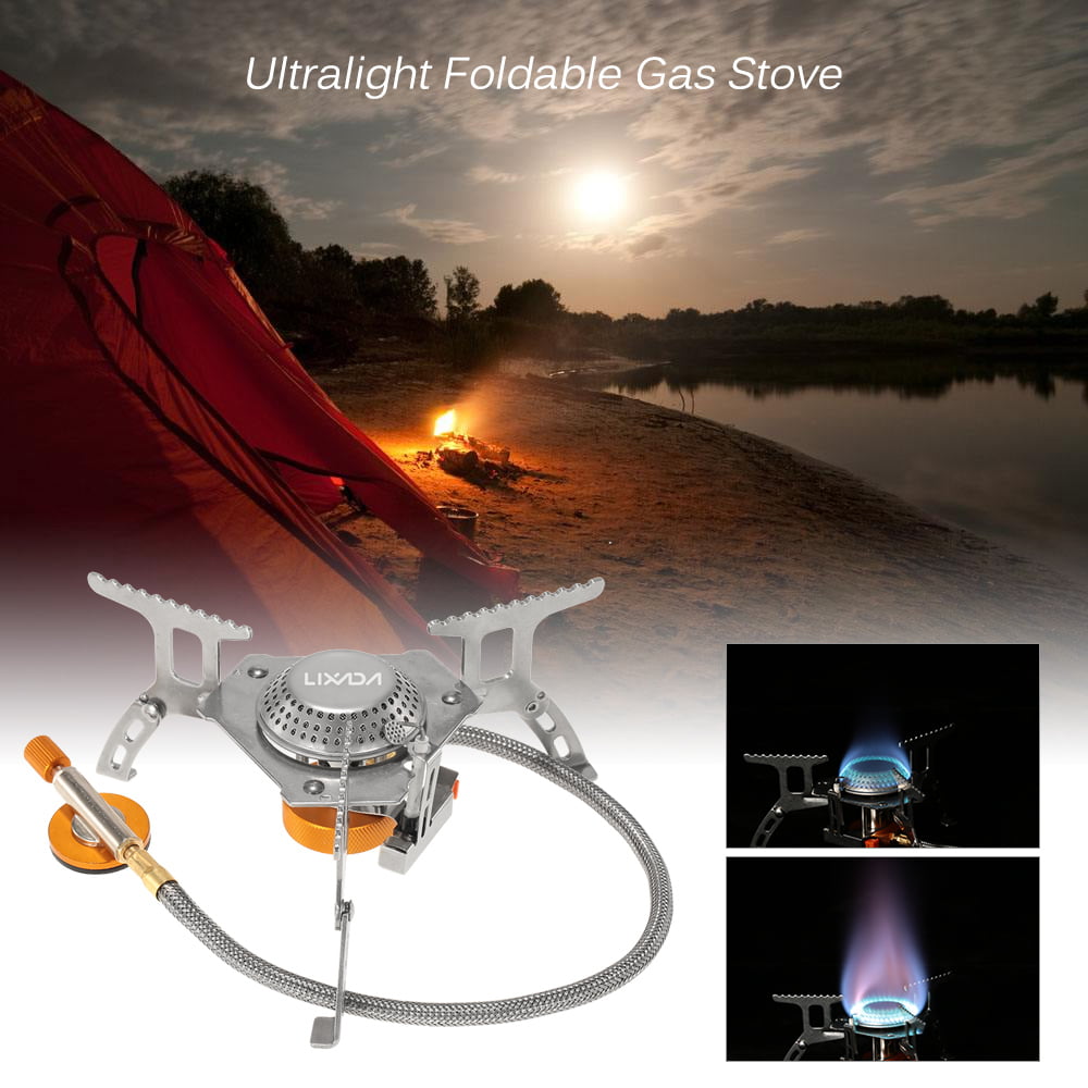 Lixada Camping Gas Stove Outdoor Cooking Portable Foldable Split Burner 3000W