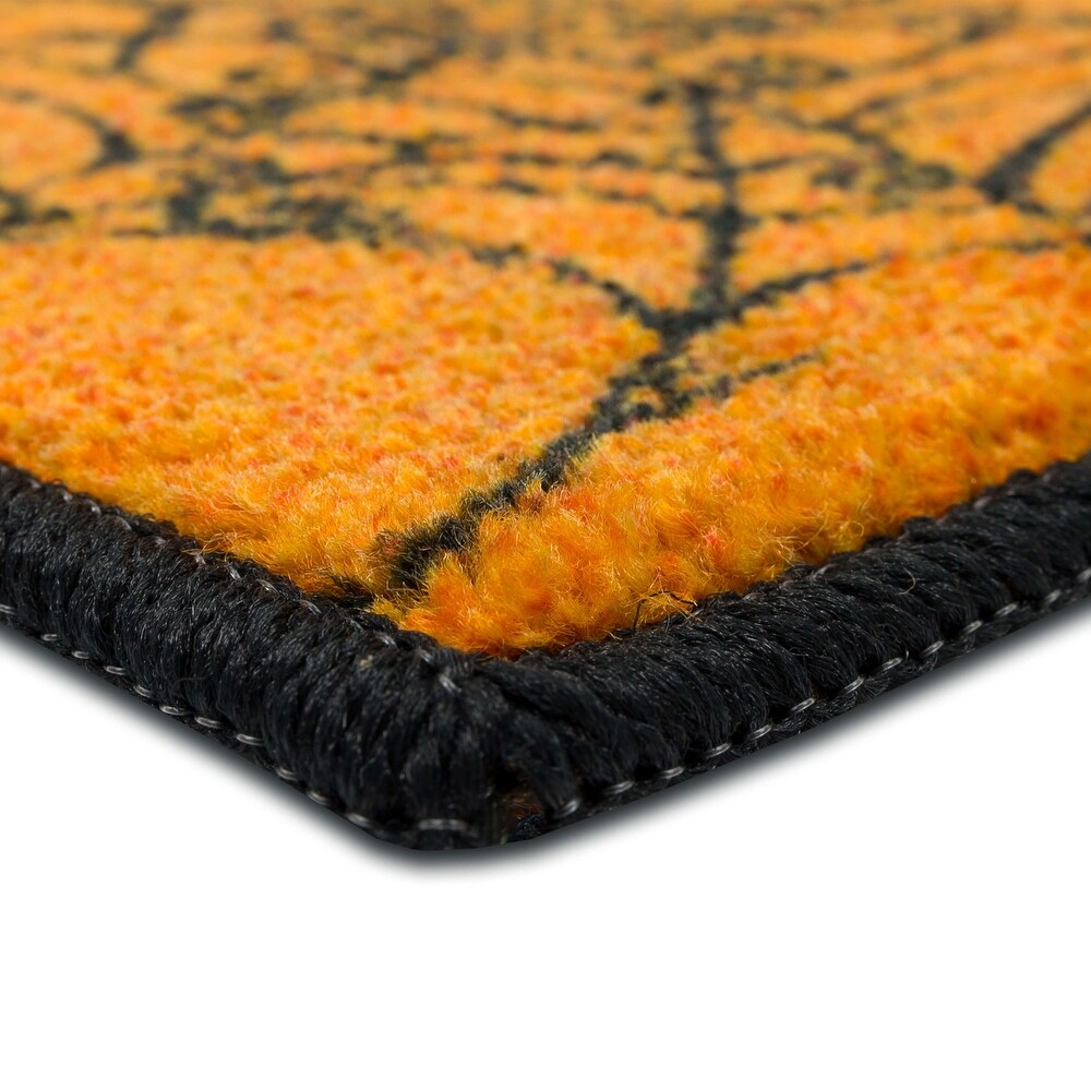 Mohawk Home Pumpkin Sunset Orange Kitchen Mat.