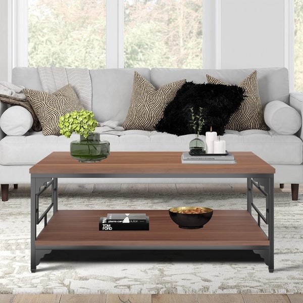 Coffee Tables with storage，end table for living room farmhouse coffee table - 24