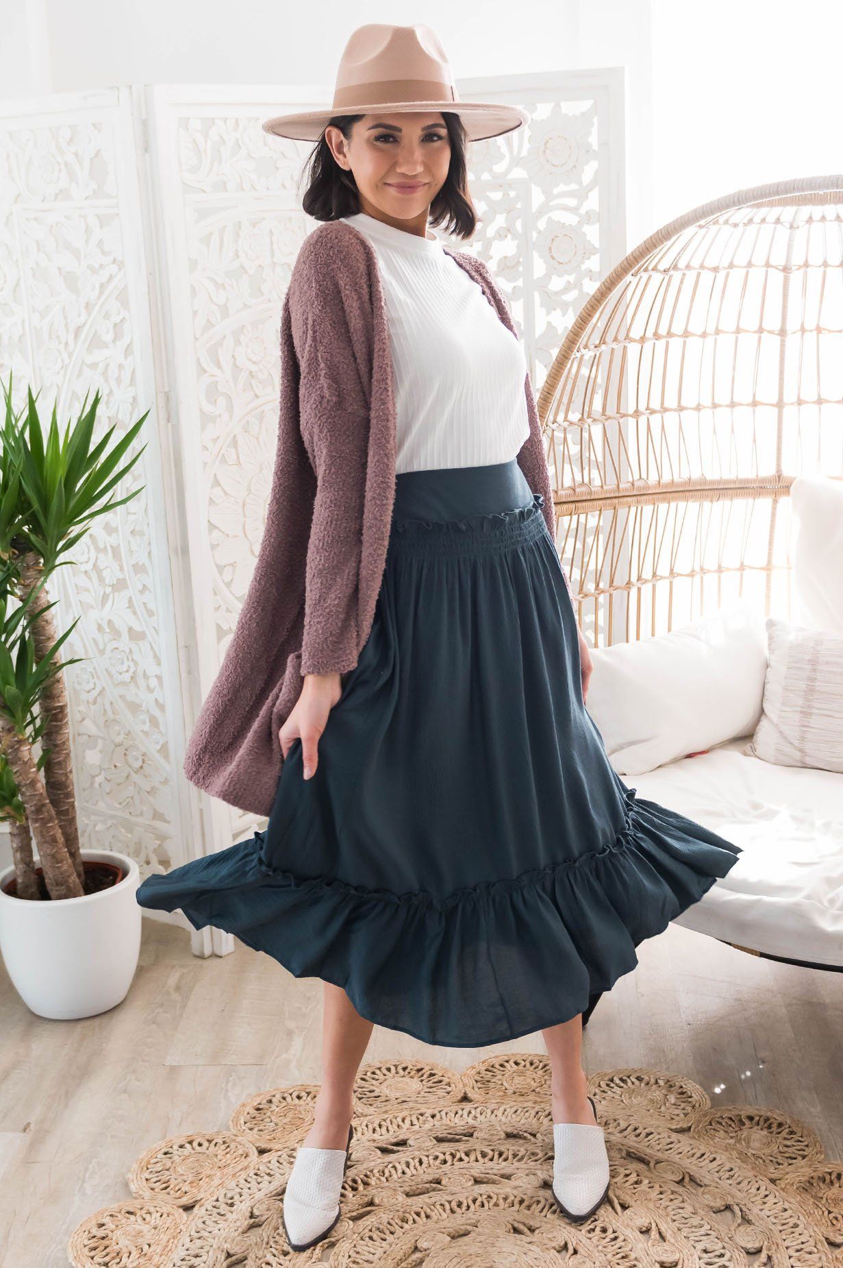 Swept Away Modest Skirt