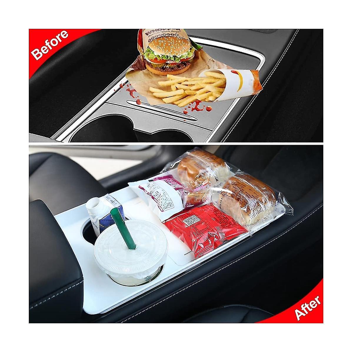 Central Control Travel Portable Organizer Tray Food Desk Table For Model 3/y 2021-2023 Accessories