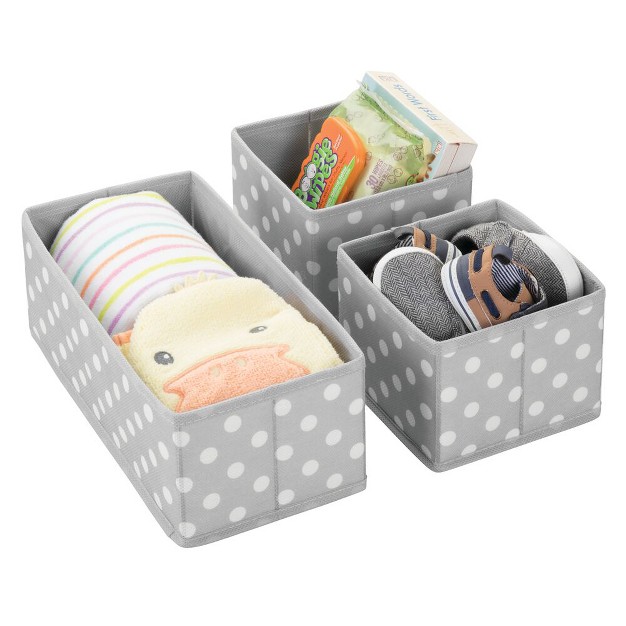 Mdesign Fabric Baby Nursery Organizers Set Of 6