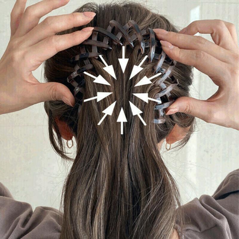 Lazy Bird's Nest Plate Hairpin