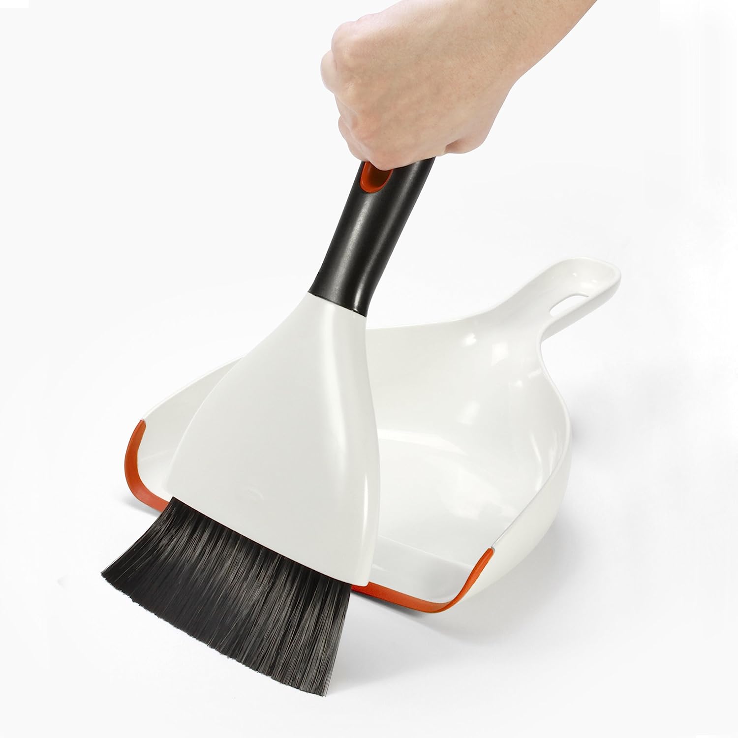 OXO Good Grips Dustpan and Brush Set, White