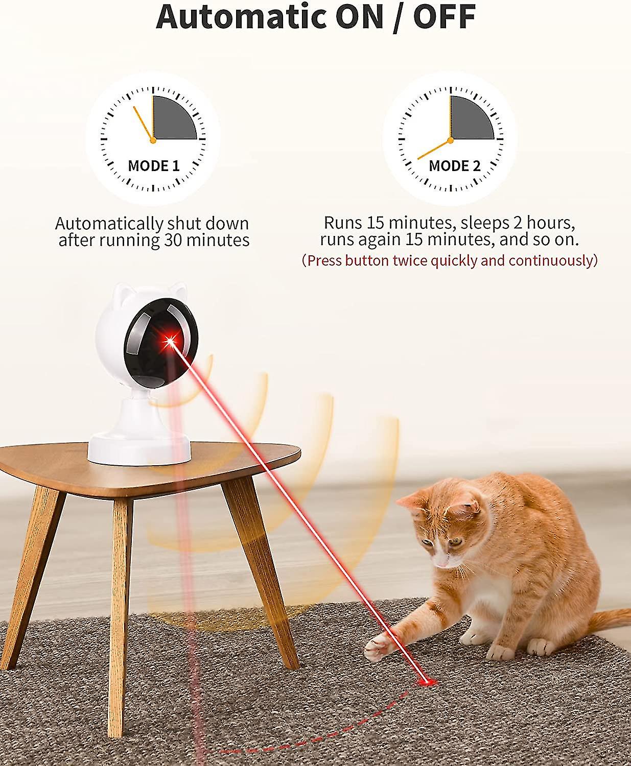 Automatic Laser Cat Toy， Rechargeable Cat Toys For Indoor Cats/dogs/puppy Interactive Cat Toy