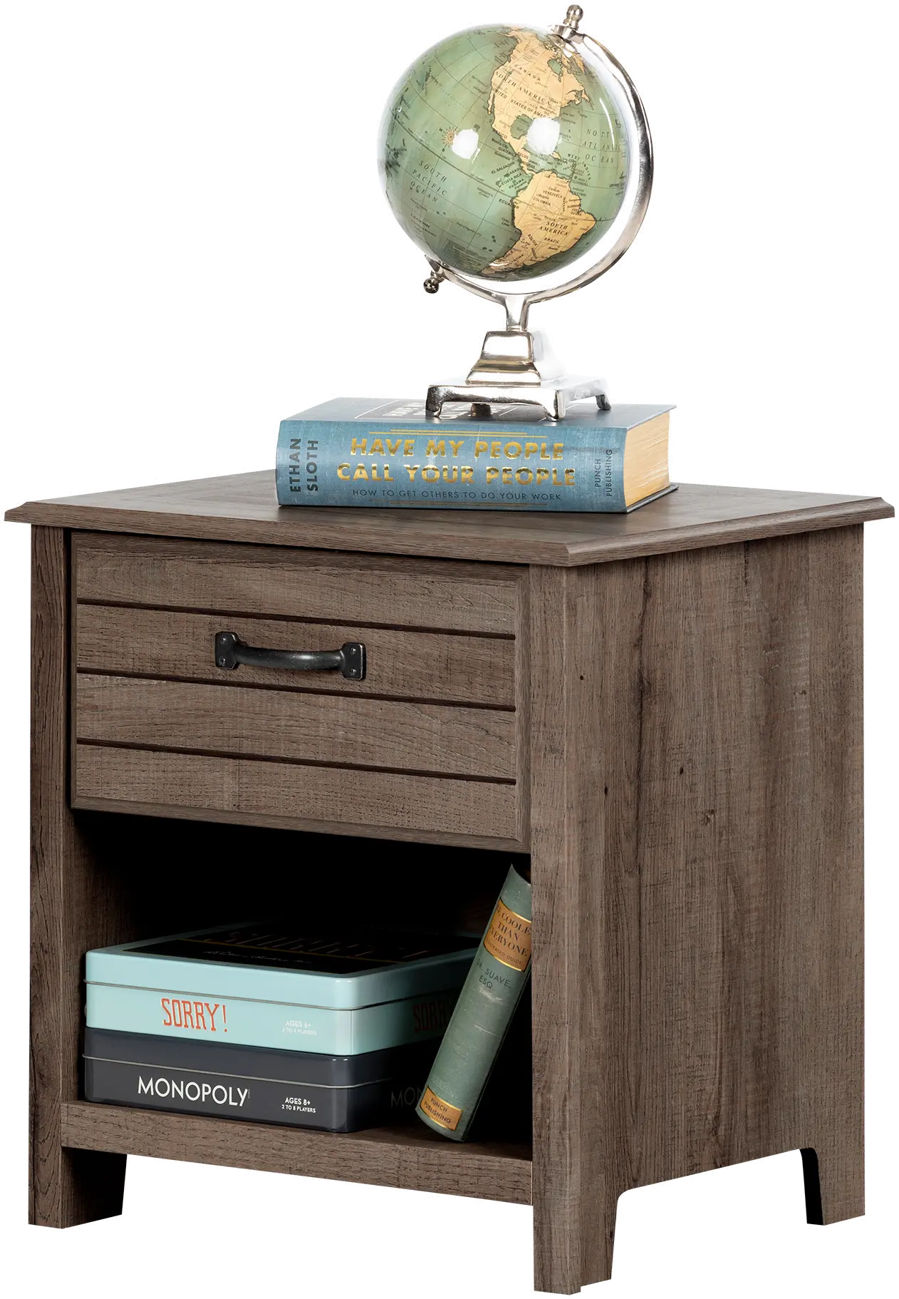 Asten Contemporary Fall Oak Nightstand - South Shore