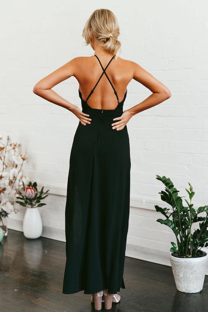 Not Over You Maxi Dress Black