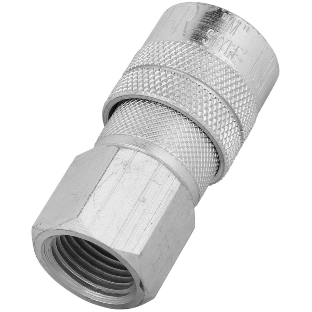 Milton 3/8 FNPT Industrial Interchange M Style Quick Connect Steel Coupler