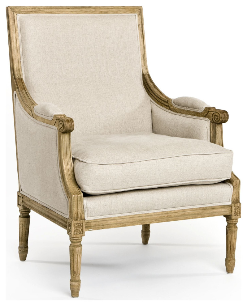 Louis Club Chair   Traditional   Dining Chairs   by Nook  ampCottage  Houzz