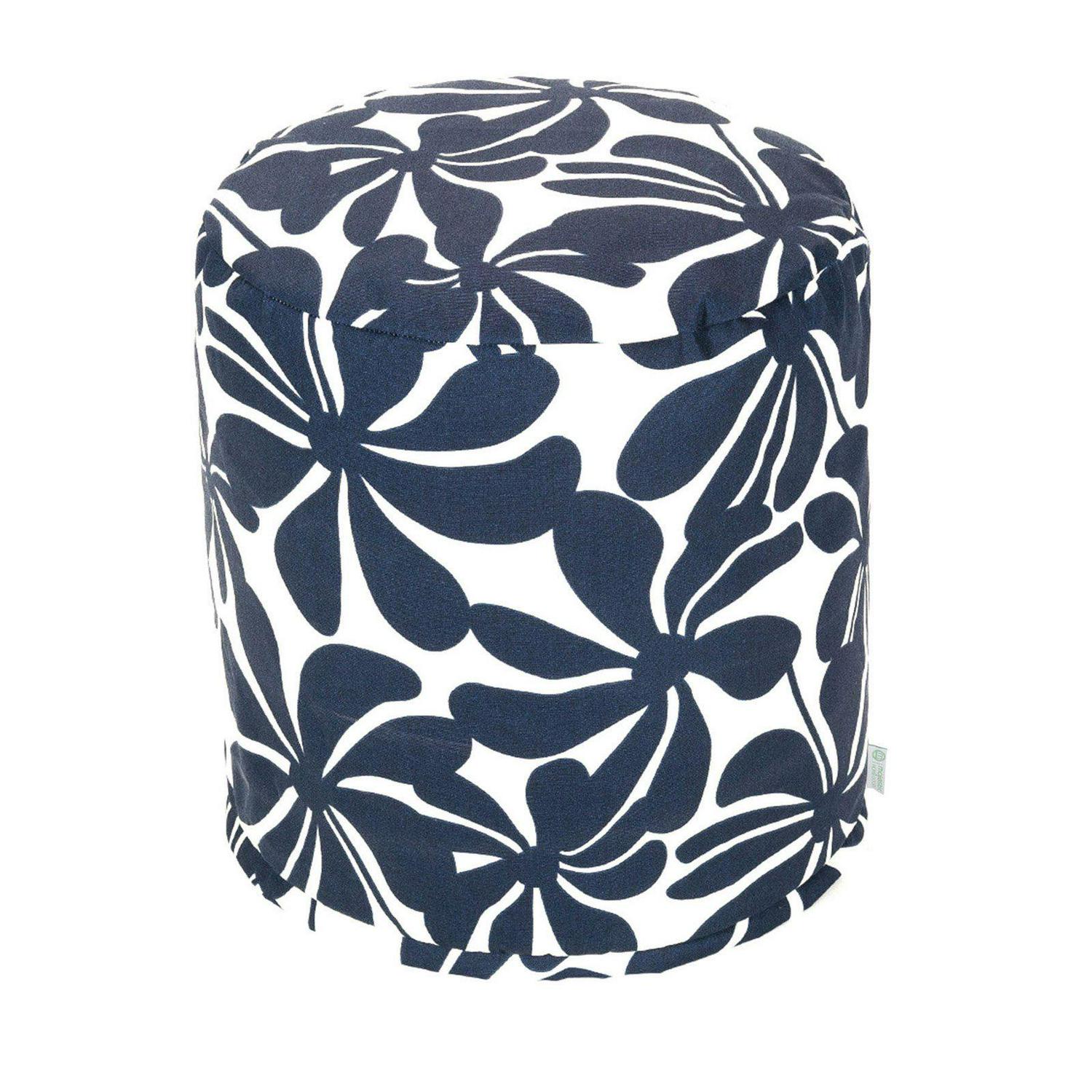 Majestic Home Goods 16 in Round Outdoor Pouf  Crowdfused