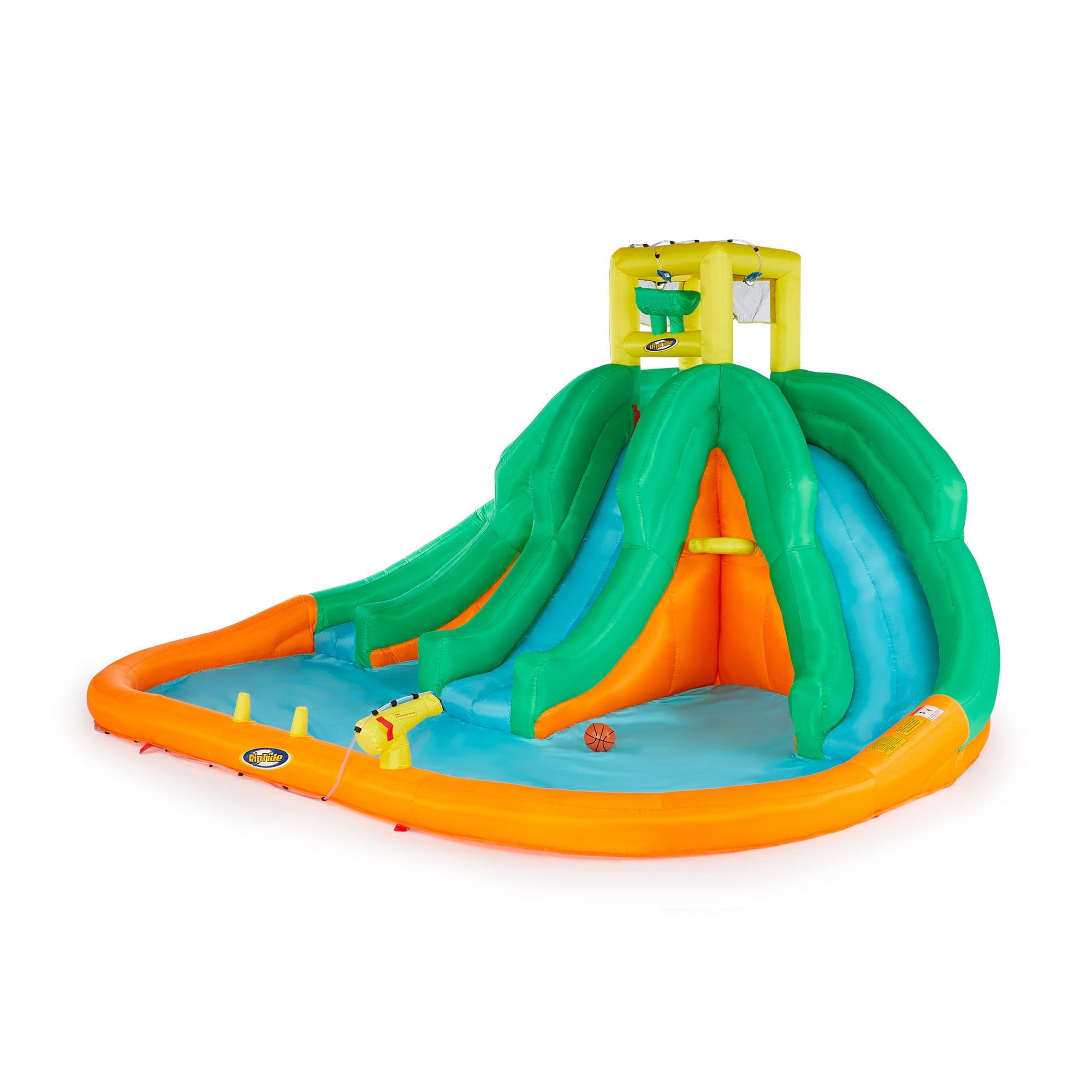 Kahuna 90732 Triple Monster Inflatable Backyard Outdoor Kid Water Slide Park