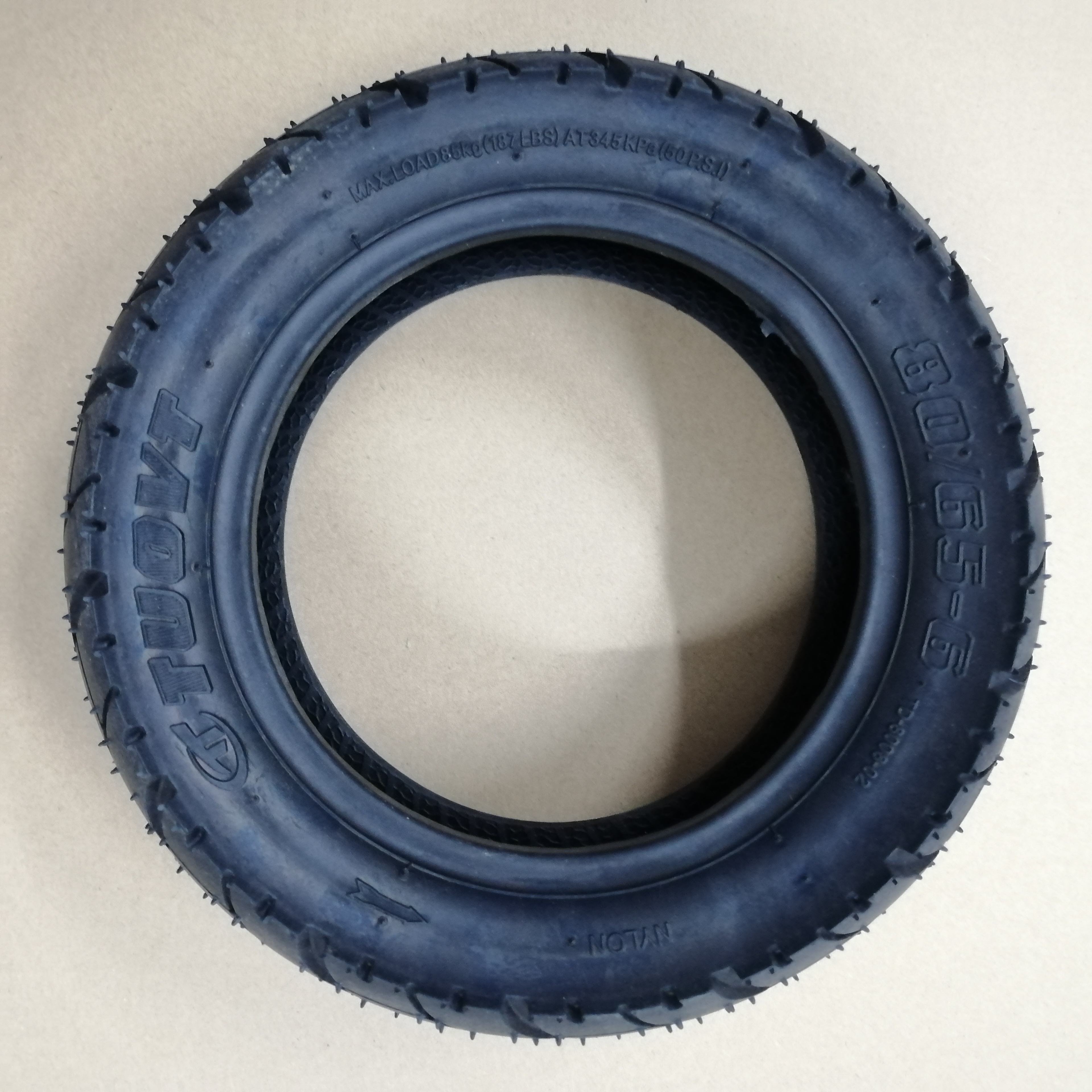 80/65 6 TUOVT Widened Pneumatic Tire Inflatable Tyre for VSETT 10+ ZERO 10X Kaabo Mantis Inokim OX 10 Inch Electric Scooter