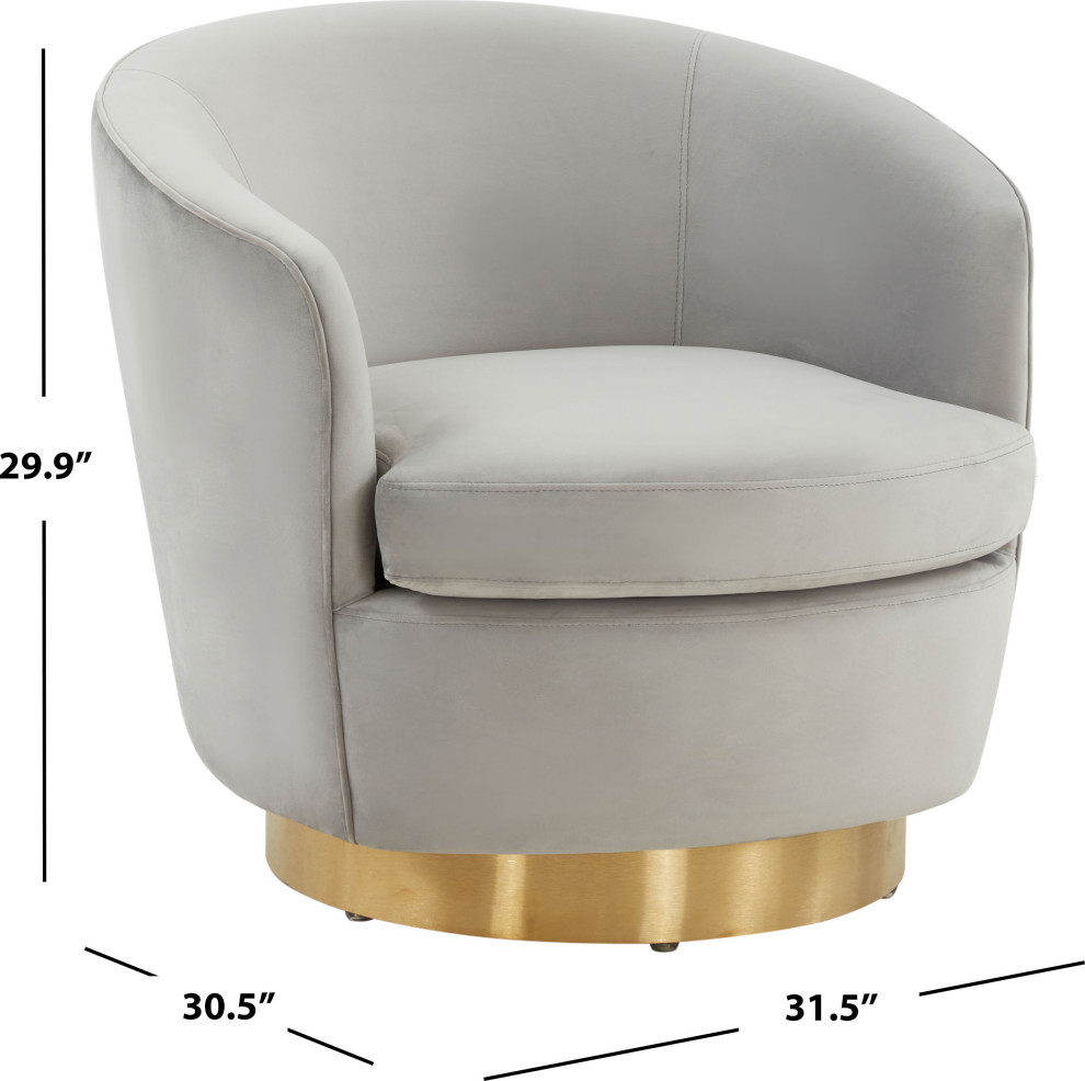 Annalee Swivel Chair   Contemporary   Armchairs And Accent Chairs   by HedgeApple  Houzz