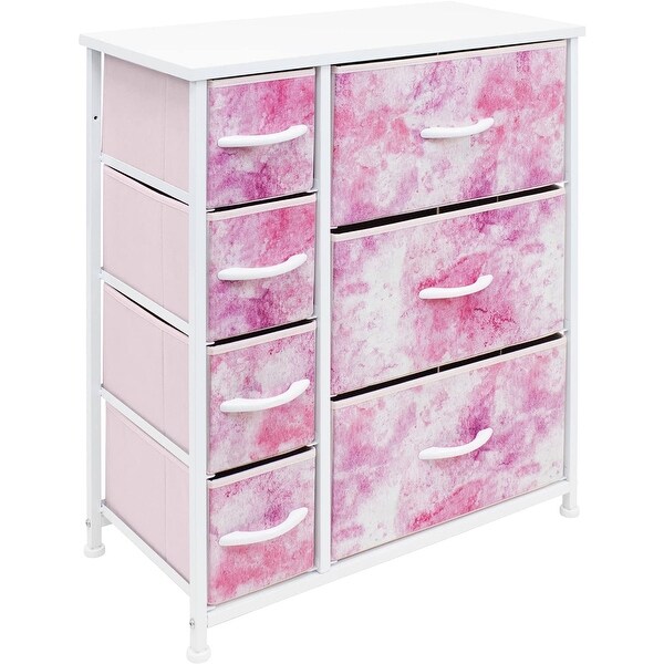 Dresser w/ 7 Drawers， Furniture Storage and Chest Tower for Bedroom - - 34478481