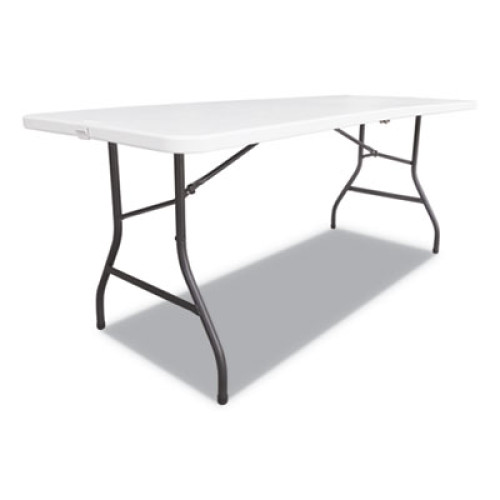 Alera Fold-in-Half Resin Folding Table， 60w x 29 5/8d x 29 1/4h， White (FR60H)