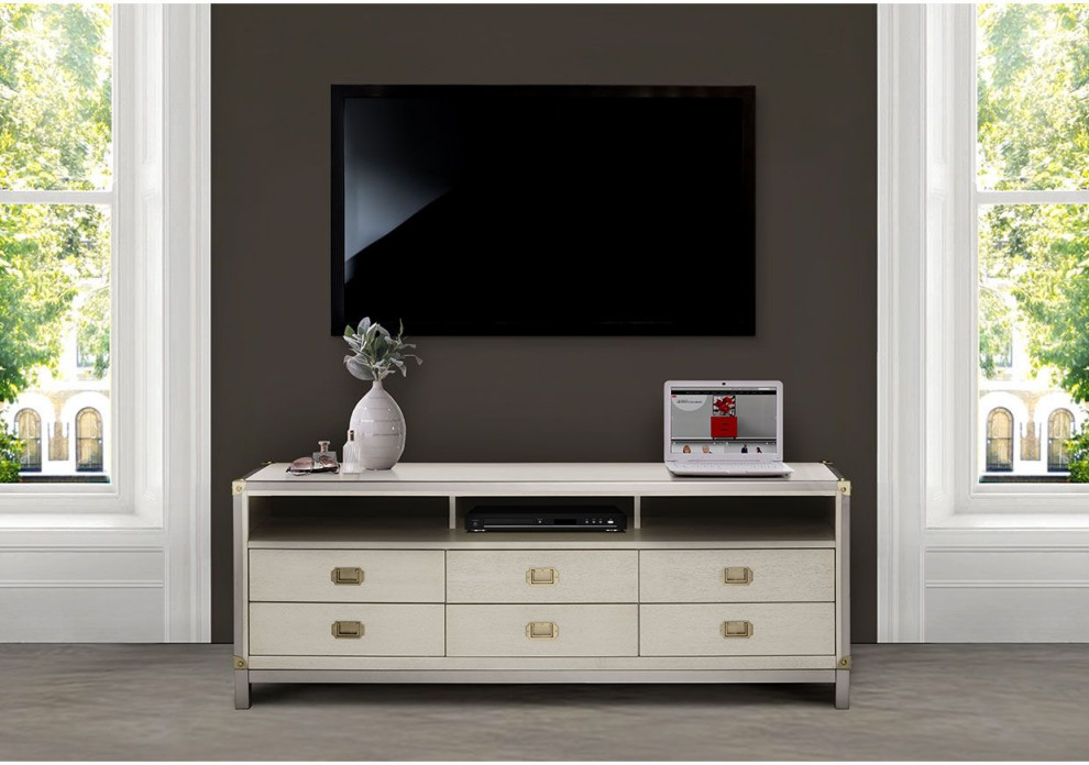 AICO Michael Amini Kathy Ireland Menlo Station TV Console   Contemporary   Entertainment Centers And Tv Stands   by Unlimited Furniture Group  Houzz