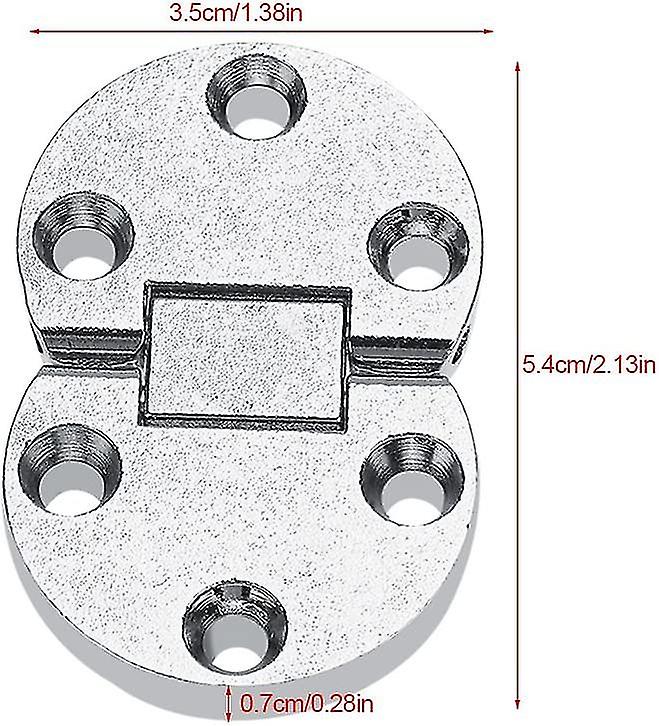 Pcs 54x35x7mm Hinges Zinc Alloy Table Flap Mini Self Supporting Hinge Home Furniture Oval Hardware For Table Desk