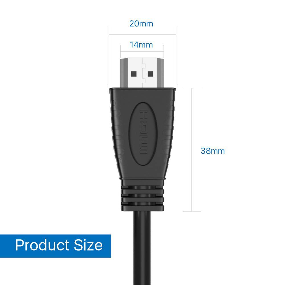 ZOSI 6 ft.2 m Standard HDMI Cable (2-Pack) SP-XC-200-HD*2