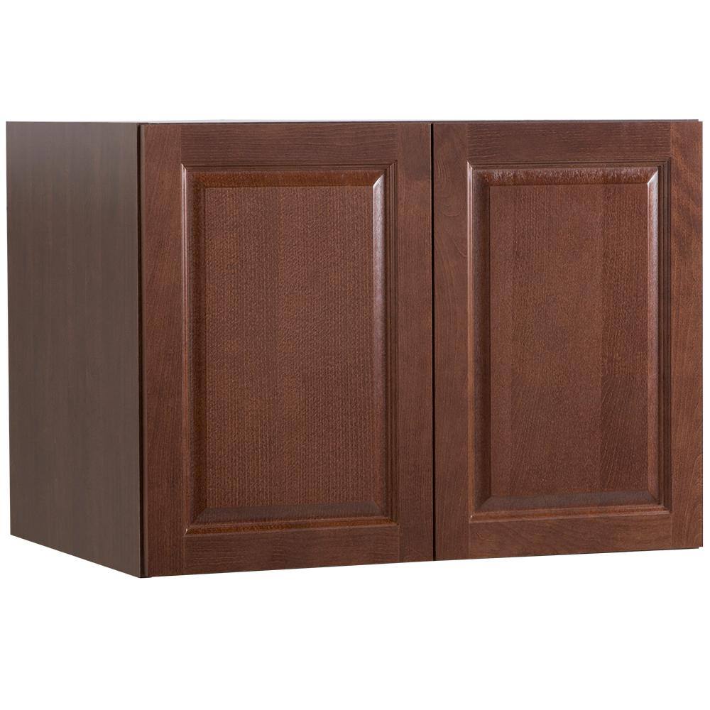 Hampton Bay Benton Ready-to-Assemble 33x96x24.6 in. Base Double Oven Cabinet in Amber BT3396V-RC