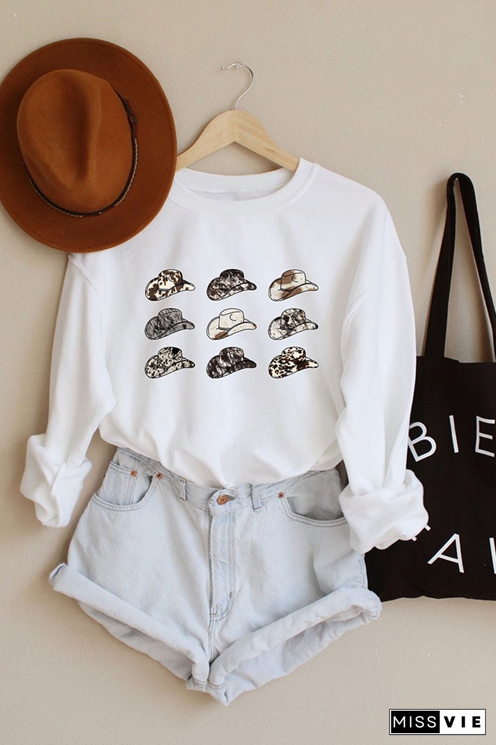 Cowboy hat Sweatshirt