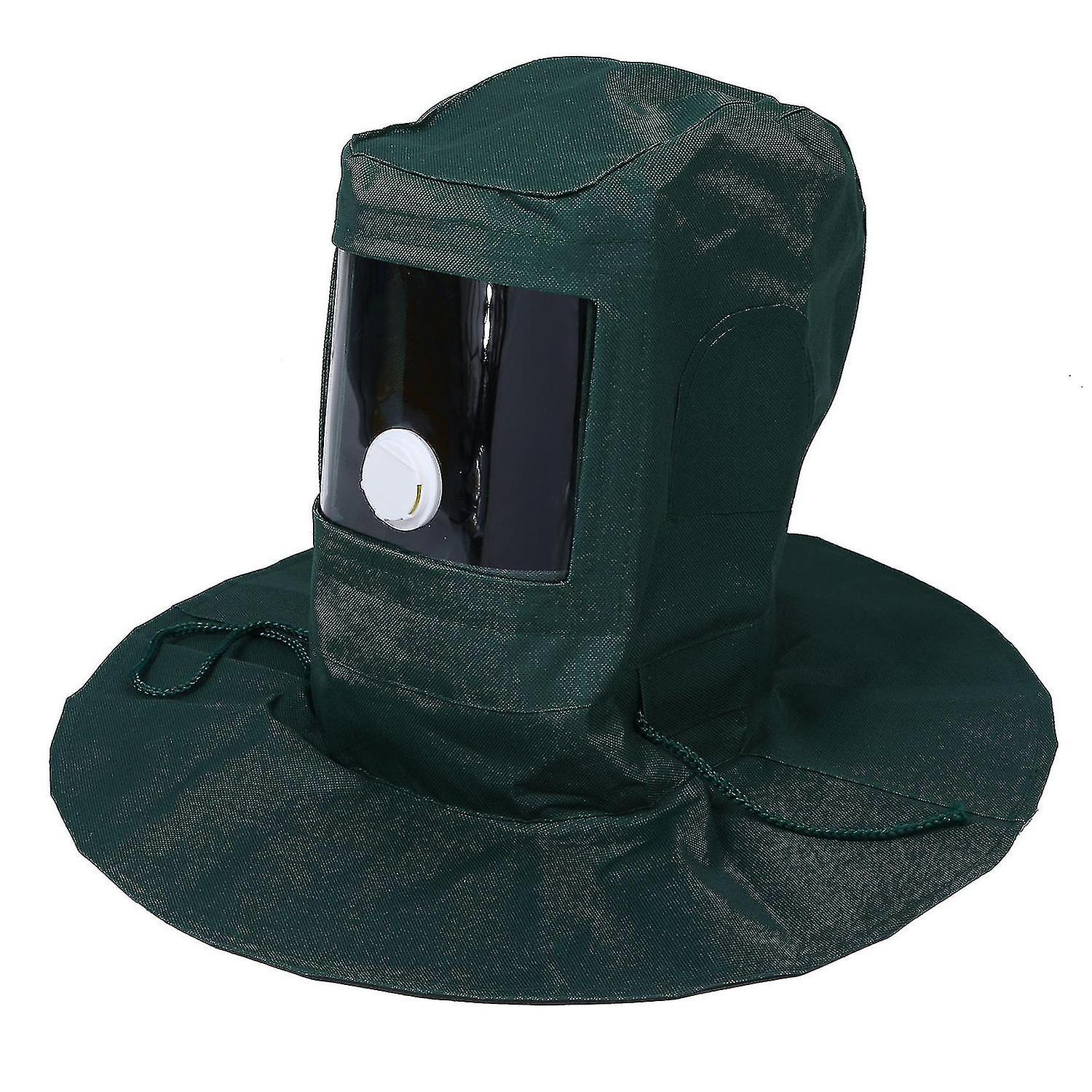 Sand Blasting Hood Abrasive Sandblaster Mask Cap Wind Dust Anti Protective Tool