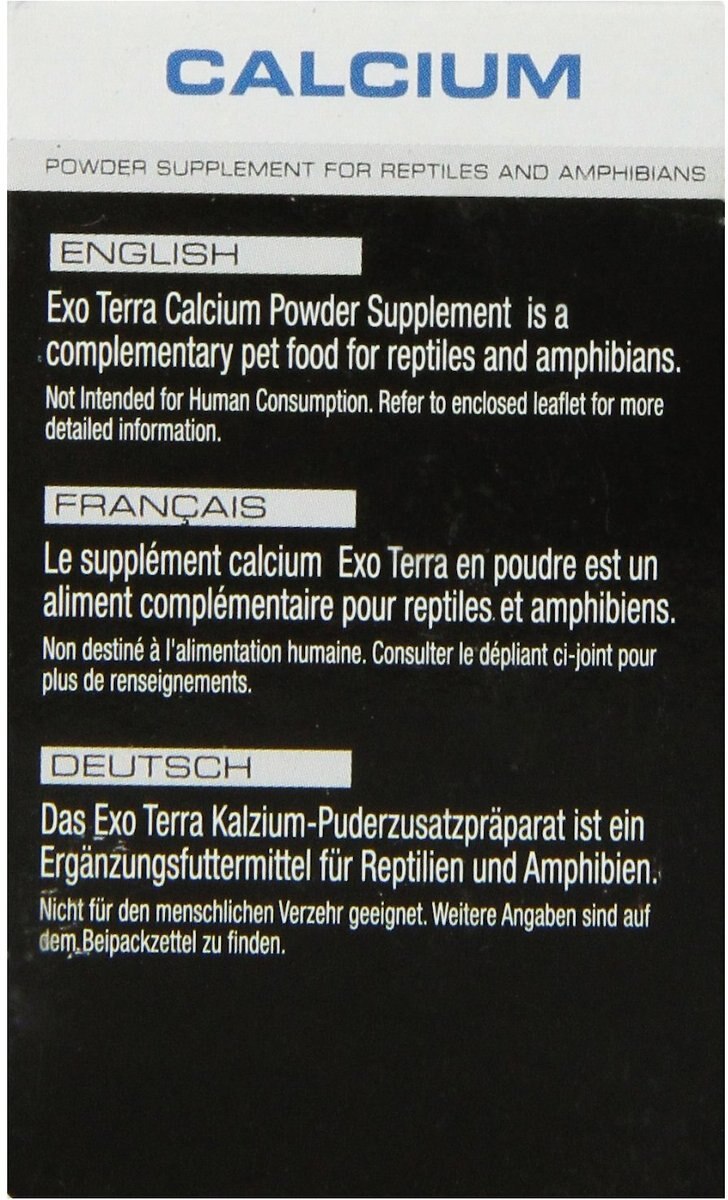 Exo Terra Calcium Powder Reptile and Amphibian Supplement