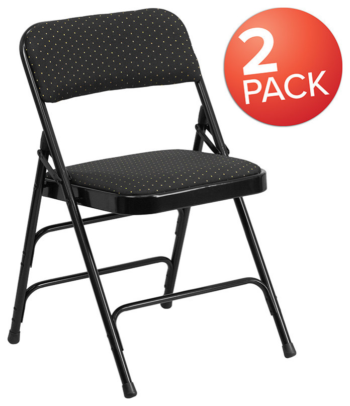 Black Fabric Metal Chair   Contemporary   Folding Chairs And Stools   by First of a Kind USA Inc  Houzz