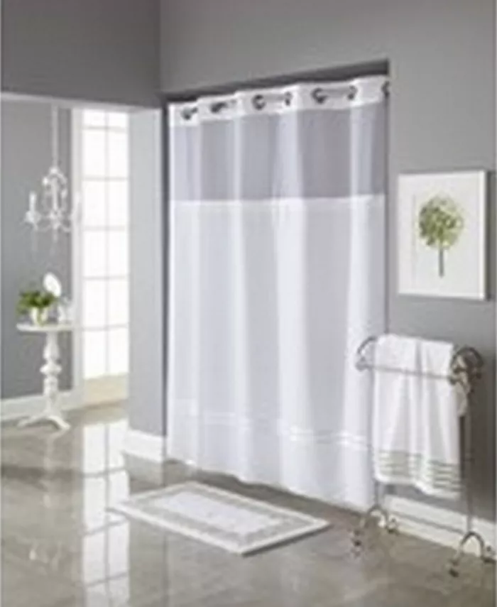 Hookless Escape Shower Curtain With Liner 71 x 74