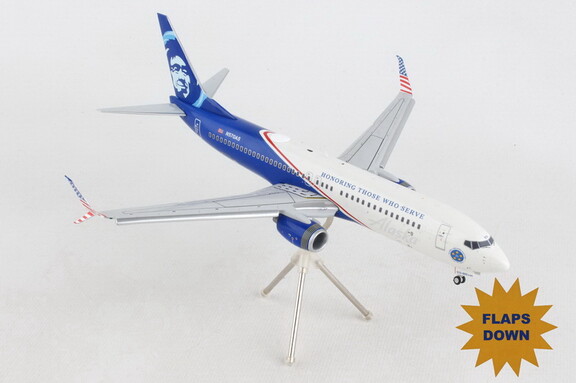 GeminiJets G2ASA1138F Gemini200 Alaska 737 800S 1/...