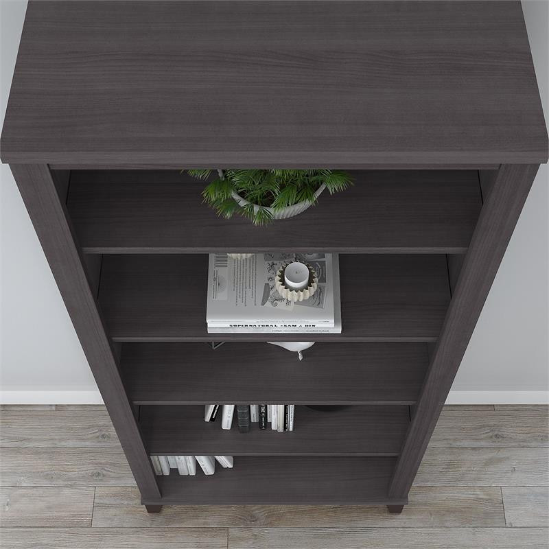 Bush Furniture Somerset 5 Shelf Bookcase in Ash Gray   Transitional   Bookcases   by Homesquare  Houzz