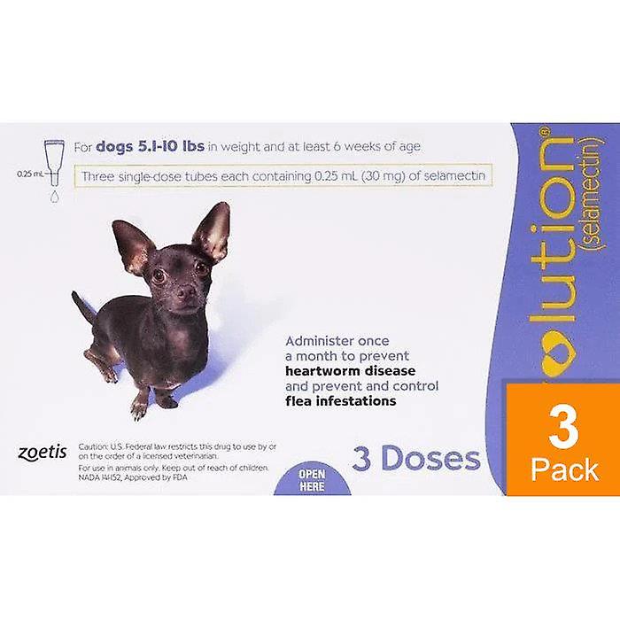 Revolution For Dogs 5-10lbs (2.3-4.5kg) - 3 Pack