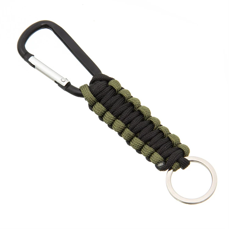 Custom Braided Tactical Paracord Keychain with Carabiner for Keys Camping And Hiking