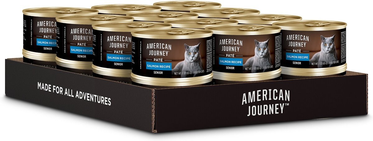 American Journey Senior Pate Salmon Recipe Canned Cat Food